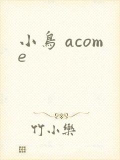 小鸟 acome