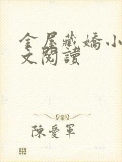 金屋藏娇小说全文阅读