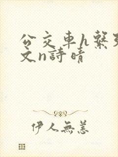 公交车h系列辣文n诗晴