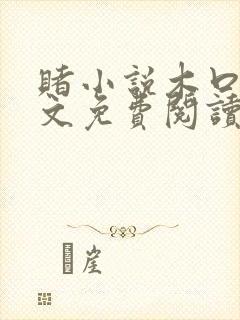 赌小说木口银全文免费阅读笔趣阁