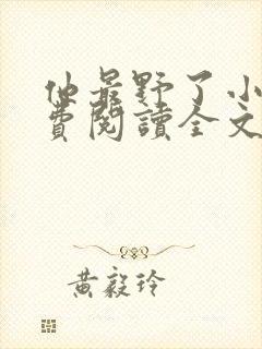 他最野了小说免费阅读全文