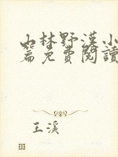 山林野汉小说全篇免费阅读