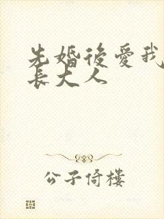 先婚后爱我的市长大人