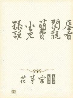 孙小萌闫辰的小说免费观看