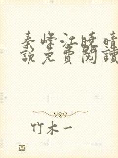 秦峰江晓晴的小说免费阅读