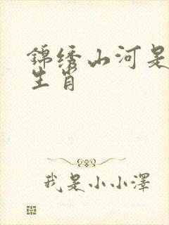 锦绣山河是什么生肖