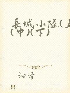 长城小队(上)(中)(下)