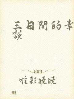 三日间的幸福小说