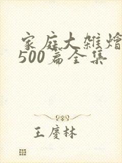 家庭大杂烩小说500篇全集