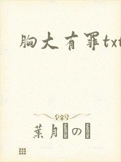 胸大有罪txt