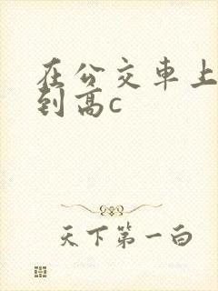 在公交车上被弄到高c