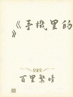 《手机里的秘密》