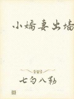 小娇妻出墙记