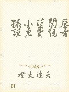 孙小萌闫辰的小说免费观看