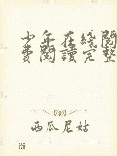 少年在线阅读免费阅读完整版