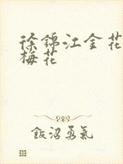 徐锦江金花瓶楷梅花