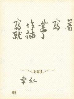 写作业写着写着就插了