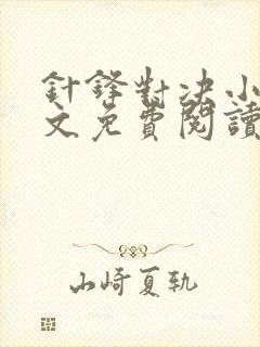 针锋对决小说全文免费阅读完整版