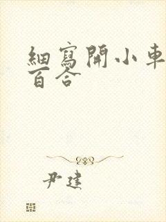 细写开小车车的百合