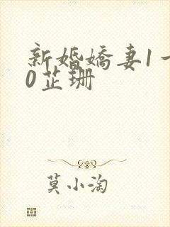 新婚娇妻1一40芷珊