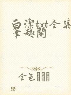 白洁txt全集笔趣阁