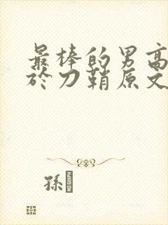 最棒的男高中生于刀鞘原文阅读