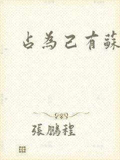 占为己有苏静初