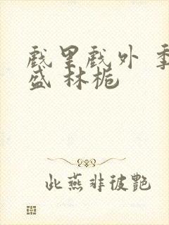 戏里戏外 季淮盛 林栀