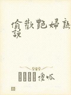 偷欢艳妇熟女小说