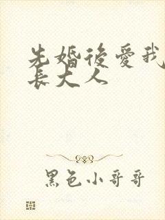 先婚后爱我的市长大人