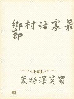 乡村活寡最新章节