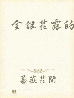 金银花露的小说