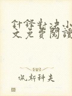 针锋对决小说全文免费阅读完整版