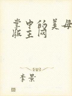 掌中的美母第一版主网