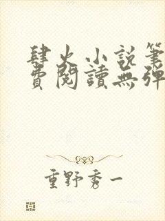 肆火小说笔趣免费阅读无弹窗