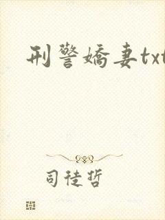 刑警娇妻txt