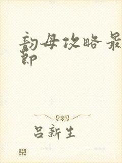 韵母攻略最新章节