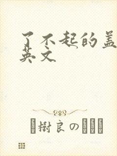 了不起的盖茨比英文