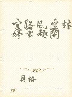 官路风云林海姜婷笔趣阁