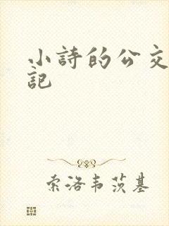 小诗的公交车日记