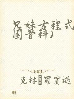 兄妹方程式(校园骨科)