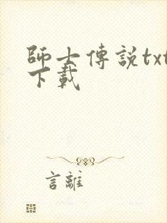 师士传说txt下载