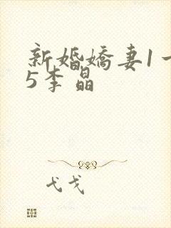 新婚娇妻1一25李晶