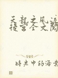 天龙之风流猎艳后宫全文阅读