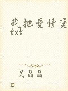 我把爱情煲成汤txt