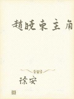 赵晓东主角小说