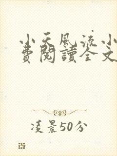 小天风流小说免费阅读全文最新章节