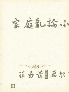家庭乱论小说