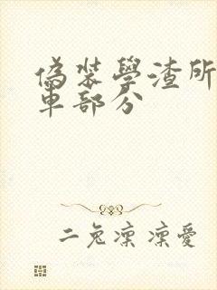 伪装学渣所有开车部分