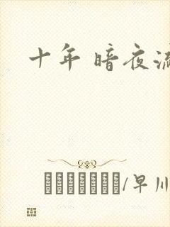 十年 暗夜流光
